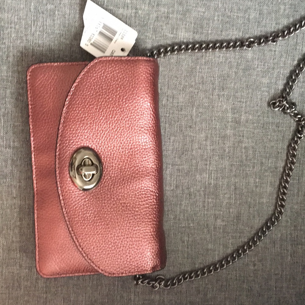 Clutch with optional metal shoulder chain
